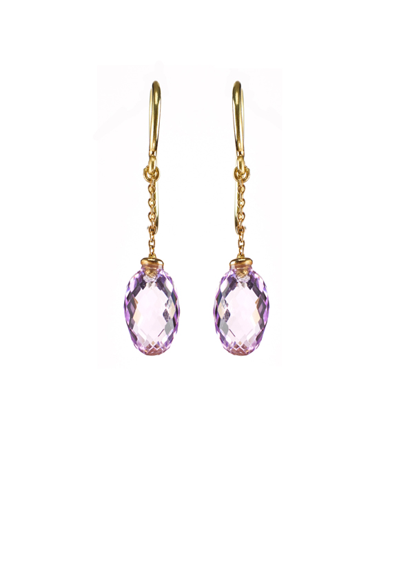 No 17 18 Karat Yellow Gold Amethyst Or Topaz Earrings Anne Zellien 17 18 Karat Yellow Gold Amethyst Or Topaz Earrings Anne Zellien