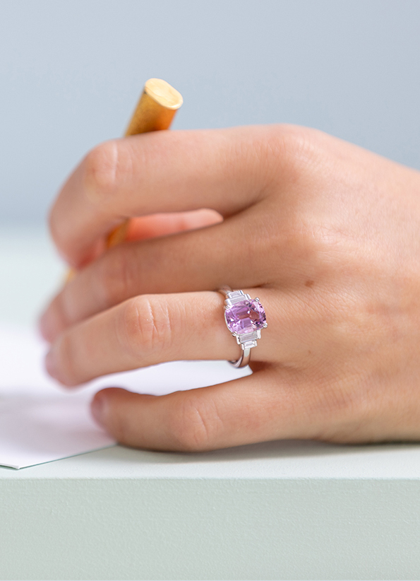 Hot Pink Rose Ring. Fuchsia Pink Flower Ring. Gold Ring. - Etsy