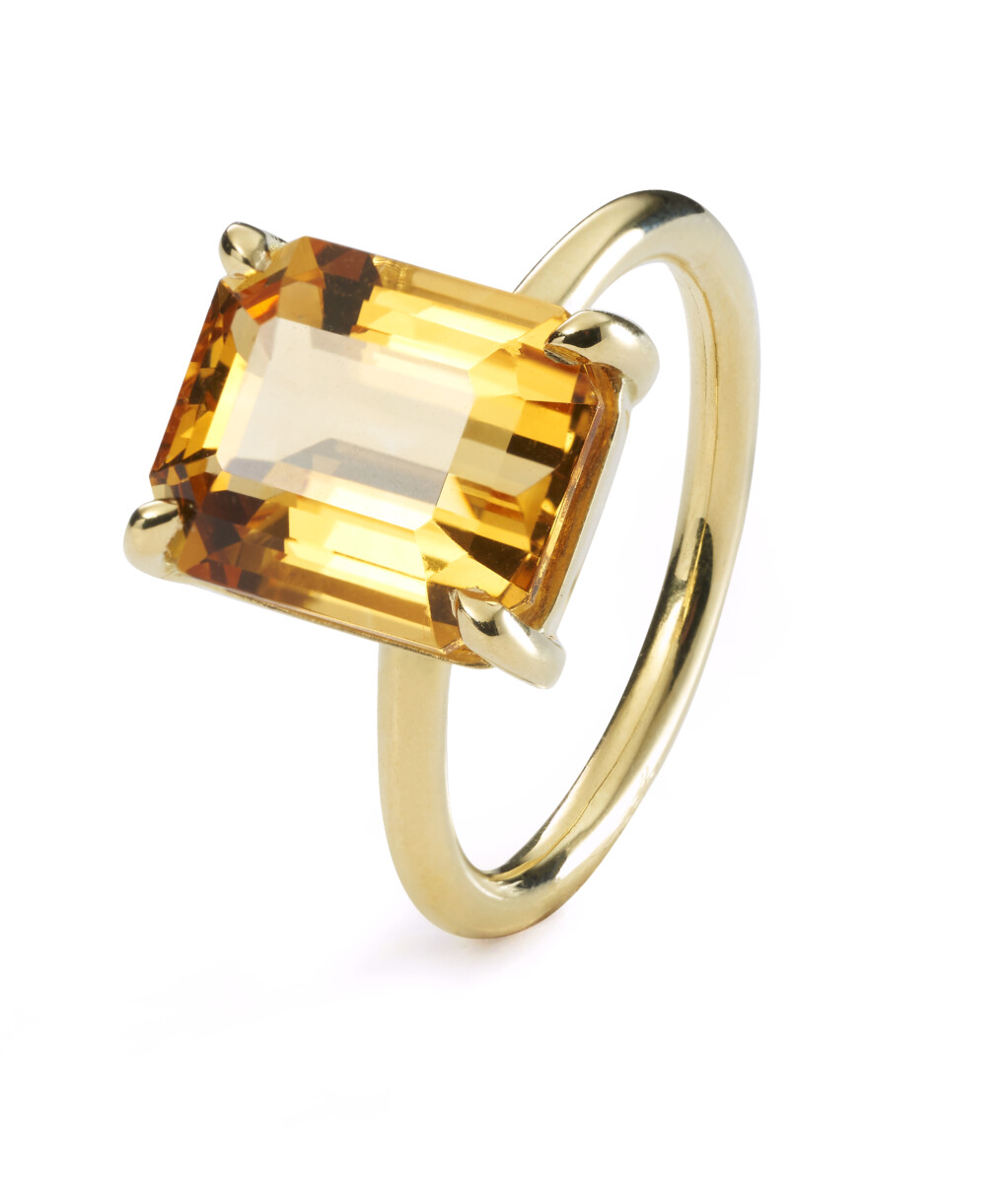 Effy 14K Yellow Gold Citrine Ring, TCW