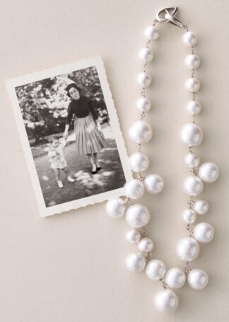 Mon rêve d'enfant, sterling silver madre perla necklace